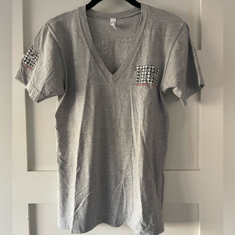 Texas tech houndstooth V neck